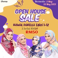 BAWAL DABELLA 1.0,2.0,3.0,4.0,5.0 BY DARENA + Free headscarf pin
