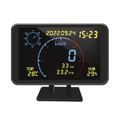 Digital GPS Speedometer Odometer 4.7 inch LCD Display HUD Display with Over Speeding Alarm head up d
