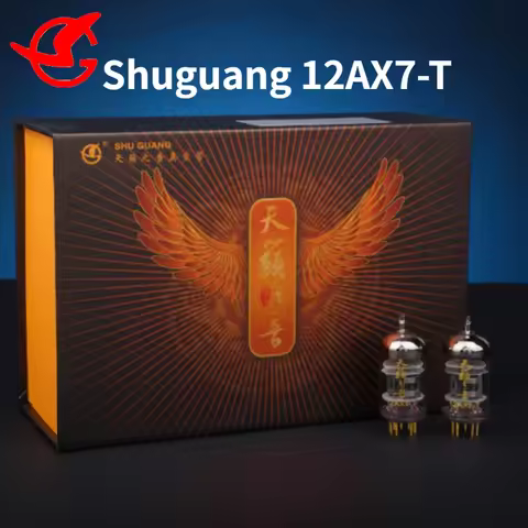 12AX7-T Vacuum Tube Repalce 12AX7/ECC83/6N4/7025 Electronic Tube Factory Precise Matching for Preamp