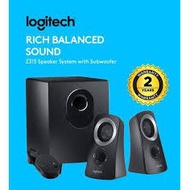 LOGITECH Z313 2.1 SUBWOOFER SPEAKER ->BLACK