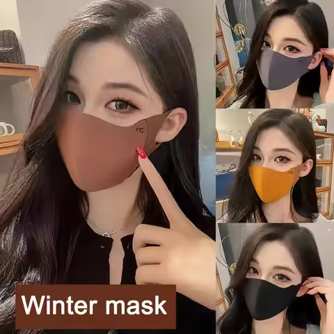Winter Mask Mouth Face Mask Reusable Anti Dust Face Mask Unisex Outdoor Travel Breathable Foggy Haze