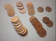 ($35/30個) 女皇[一毫] (大細皇冠) 1982-1992年