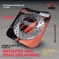 220MM MEGAPRO NEW REAR BRAKE DISC MEGAPRO PRIMUS VERZA CB150R OLD MIN TH 3.5 MM K2000/
