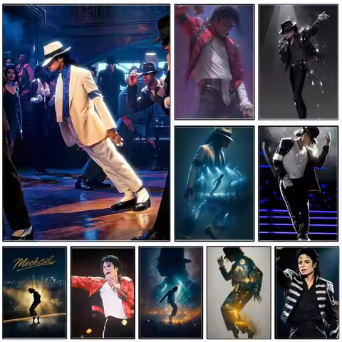 Singer M-Michael Singer Jackson Poster Self-adhesive Art Waterproof Paper Sticker Coffee House Bar R
