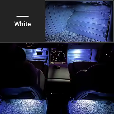 Car Footwell Lights Accessories For Audi A1 8X A3 8V 8Y A4 B8 B9 A5 8T A6 C6 C7 C8 A7 A8 D3 D4 D5 Q2