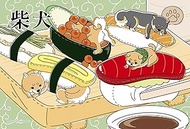 Yanoman (Made in Japan) 70 Piece Jigsaw Puzzle Prism Art Petit Umai! Shiva Inu SUSHI Heaven (3.9 x 5