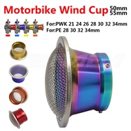 CNC Motorcycle Carburetor Air Filter Cup 50/55mm For PWK 21-34mm PE 28 30 Modified Velocity Stacks A