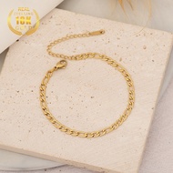 18K Gold Women's Anti-Rust Titanium Steel Anklet