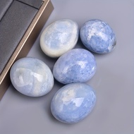 [ ร้าน กฎแรงดึงดูด ATTRACTION SHOP ] 1pc Kyanite Egg Palm Crystal HealingHealing Crystal Wood Stone 