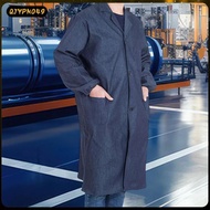[qjypno49] Laboratory Coat for Men Work Coat Versatile Lightweight Comfort with Pocket for