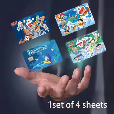 D-Doraemon Anime Anime Spend Or Save Funny Shell On Off Ultra Thin No Fade Sticker Skin Cover Film F