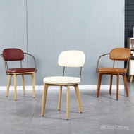 Designer Creative Table and Chair Armrest Dining Chair for Home Bar Restaurant Vintage Chair Restaur