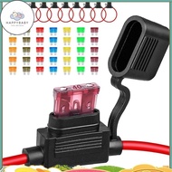 HB  10Pack Inline Fuse Holder 12V,12 AWG Waterproof Fuse Holder with 35Pcs (5A/7.5A/10A/15A/20A/30A/