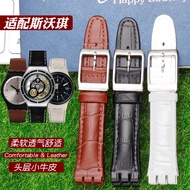 Substitute Swatch Swatch Watch Strap Irony Metal YGS749G Toothed Genuine Leather Bracelet Strap Pin 