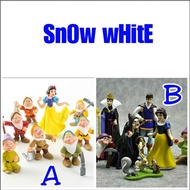 SNOW WHITE and 7 DWARFS figures SNOW WHITE and 7 dwarves display miniature cake topper cake decorati