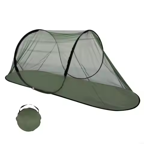 P88E Light Weight Outdoor Camping Mosquitoes Mesh Tent Portable Folding Tent Breathable Hand Throwin