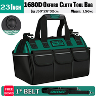 GREENER Tas Perkakas Toolkit Toolbox Toolbag Storage Tahan air dengan Strip Reflektif/Tool bag Kain