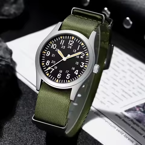 MILITREK 2025 new military 37mm VH31 men\'s quartz watch AR sapphire stainless steel waterproof 10Ba