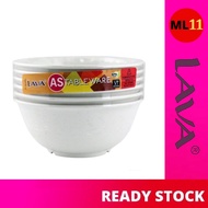 LAVA (6PCS) (3.5”/4.5”/5.5”/7”) Round Plastic Bowl for Dessert or Noddle Mangkuk Plastik