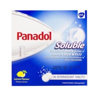 Panadol Soluble Lemon Flavour 20 Effervescent Tabs