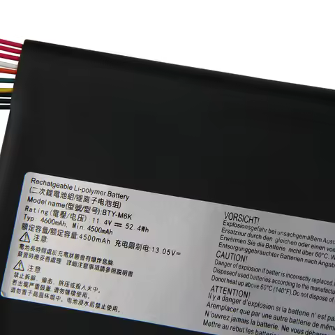 52.4Wh Battery BTY-M6K For MSI MS-17B4 MS-16K3 GF63 Thin 8RC 8RD GF75 GS63VR-7RG Thin 3RD 8RC 9SC 9S