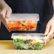 10/20pcs Plastic Rectangular Disposable Food Storage Box Container Clear Case Tableware Tupperware