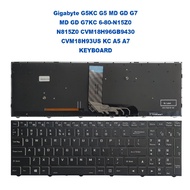 Gigabyte G5KC G5 MD GD G7 MD GD G7KC 6-80-N15Z0 N815Z0 CVM18H96GB9430 CVM18H93US KC A5 A7 KEYBOARD