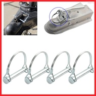 [my]4x M8*70mm Trailer Coupler Hitch Pin Lock D Shape Heavy Duty Towing Safety Lock