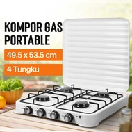 The Latest Portable Camping 4-Burner Gas Stove Tabletop Stove