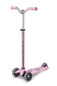 Micro Kickboard - Maxi Deluxe Pro LED Kick Scooter - Smooth-Gliding, 3-Wheeled, Light-Up Wheels, Lea