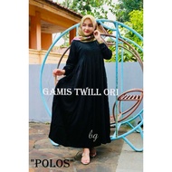 Plain Black Twill Dress Bg Collection