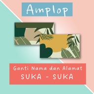 Amplop Kondangan Custom 10 pcs / Amplop Buwuhan Murah / Amplop Aesthetic Kondangan custom Nama dan Alamat