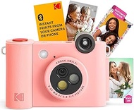KODAK Smile+ Wireless Digital Instant Print Camera with Effect-Changing Lens, 2x3 Sticky-Backed Phot