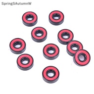 [SprW] 10Pcs/set 608 2RS Bearing Deep Groove Steel Sealed Ball Bearings 608RS 608-2RS  Boutique