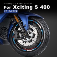 Motorcycle Wheel Sticker Waterproof Rim Stripe Xciting S 400i Accessories for Kymco Xciting S400 S 4