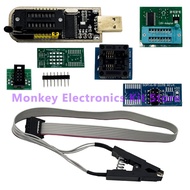 CH341A/B Programmer adapter+SOP8 clip+SOIC8 adapter with cable+1.8V adapter CH341A EEPROM Flash BIOS