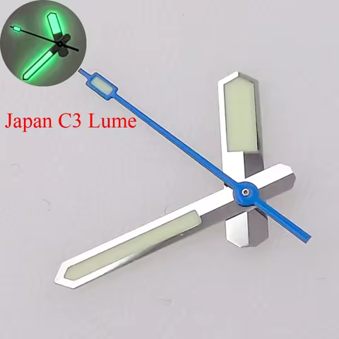 MATELION C3 Silver Blue Watch Hand Needles fit NH35A NH36A NH38 NH70 NH72 Automatic Movement Diver W