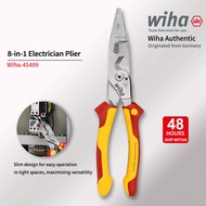 Wiha 45489 pelbagai fungsi 8 dalam 1 tang elektrik perindustrian bertebat Wire Stripping Plier 1000V