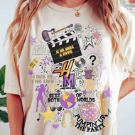 Hannah Montana 20th Anniversary T-Shirt Baju Hannah Montana Tshirt Cotton Short Sleeve Lelaki & Wani