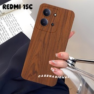 Casing hp Xiaomi Redmi 15C 4G 2025 - Redmi poco C85 4G 2025 Latest wood motif case contemporary case
