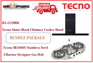 TECNO HOOD AND HOB FOR BUNDLE PACKAGE ( KA 2238BK &amp; SR 398SV ) / FREE EXPRESS DELIVERY
