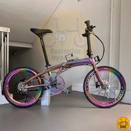 ☪️🔵 Crius Velocity 22” 𝗠𝗥𝗧/𝗕𝘂𝘀-𝗳𝗿𝗶𝗲𝗻𝗱𝗹𝘆 14 Freebie 𝗟𝗶𝗴𝗵𝘁𝘄𝗲𝗶𝗴𝗵𝘁 Folding Foldable Bicycle Bike Fold Birdy Oil Slick 451