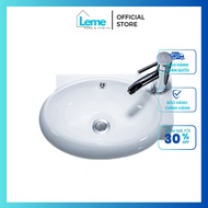 Lavabo Sink With mini Corner Hanging, lavabo Sink With Right Corner Wall Suitable For Small Bathroom LMCG04