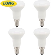 LONNGZHUAN 4 Pack LED Light Bulbs, R50 E14 Base Long Neck LED Bulbs, Energy Saving 5W 120 Degree Bea