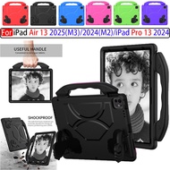 For iPad Air 13  Air13 2025 M3 2024 M2 iPad Pro 13 2024 13 inch Case Kids Handle Stand Case Safe Foa