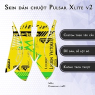 Pulsar Xlite Wireless v2 mouse Skin Cyberpunk cyb01 model | 3M anti-slip sticker