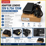 Adapter Lenovo 135Watt 20V 6.75A USB Adaptor Charger Legion Y520 Y530 Y730 20volt 6.75amper