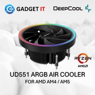 DEEPCOOL UD551 AMD ARGB LOW PROFILE CPU AIR COOLER | AMD AM4 & AM5 | GADGET IT