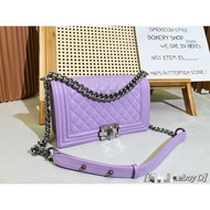 C+L E B O Y Classic Hot Mom Bag Caviar Silver Label Underarm Crossbody Size: 2 5 * 1 CM