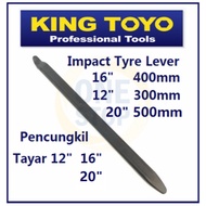 King Toyo Impact Tyre Lever 12" 300mm / 16" 400mm / 20" 500mm ,  Impact Pencungkil Tayar 16" 400mm / sata toptul stanley